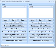 Email Compare & Remove Duplicate Lists Software screenshot